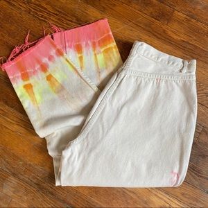 hand dyed hi waist gitano denim pants